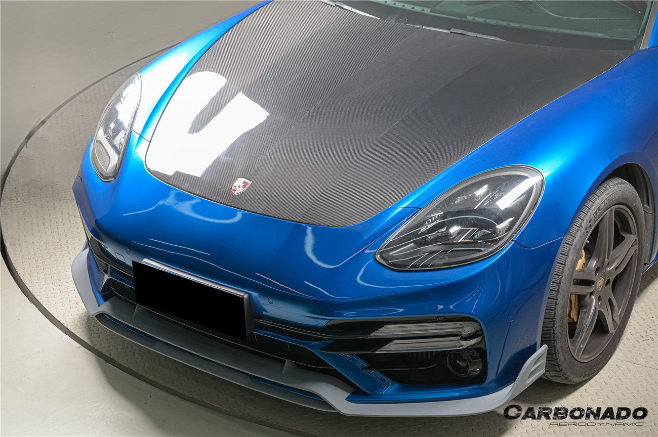 Capó seco de fibra de carbono estilo OEM Porsche Panamera 971 4S Turbo SD GTS 2017-2023 Carbonado