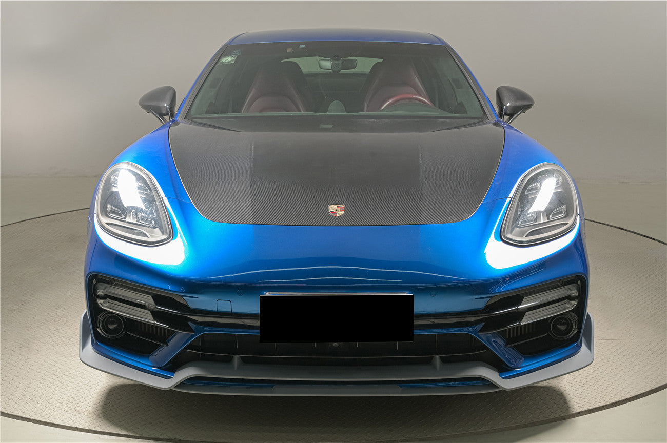 Capó seco de fibra de carbono estilo OEM Porsche Panamera 971 4S Turbo SD GTS 2017-2023 Carbonado