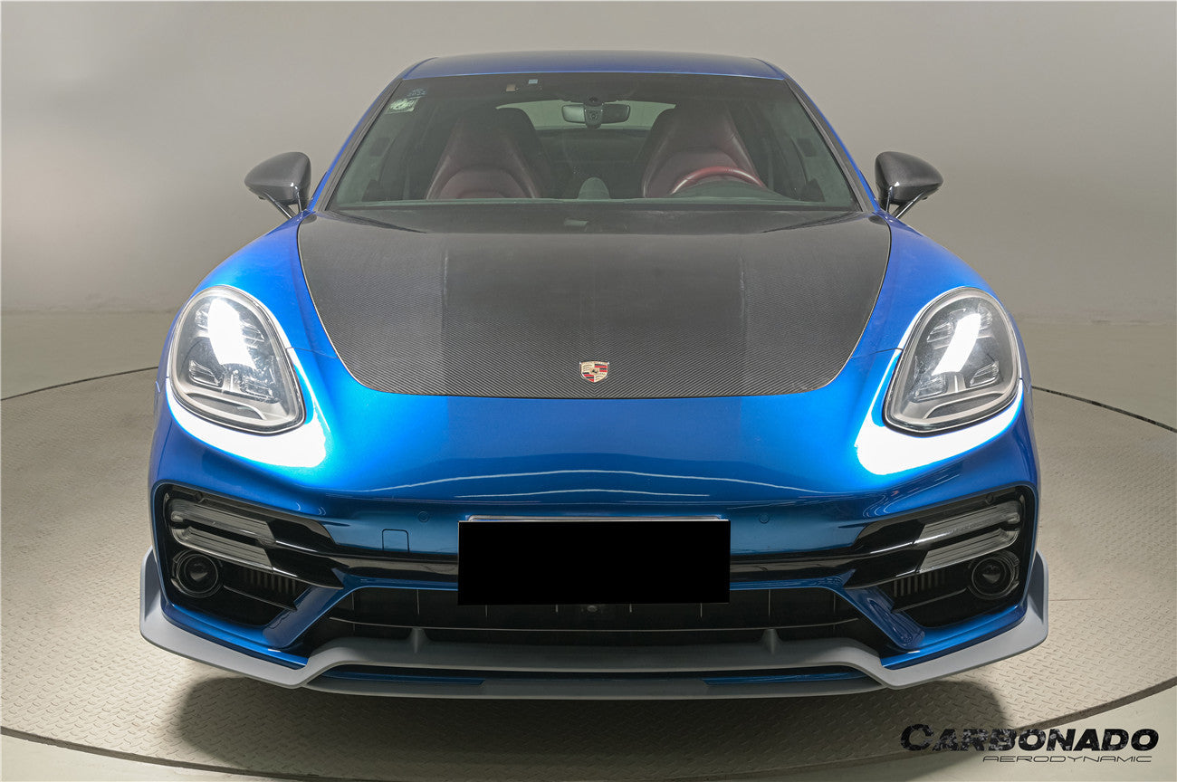 Capó seco de fibra de carbono estilo OEM Porsche Panamera 971 4S Turbo SD GTS 2017-2023 Carbonado
