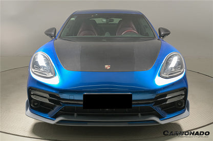 Capó seco de fibra de carbono estilo OEM Porsche Panamera 971 4S Turbo SD GTS 2017-2023 Carbonado