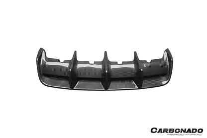 Carbonado 2017-2023 Porsche Panamera 971 SD KDA Style Dry Carbon Fiber Rear Diffuser
