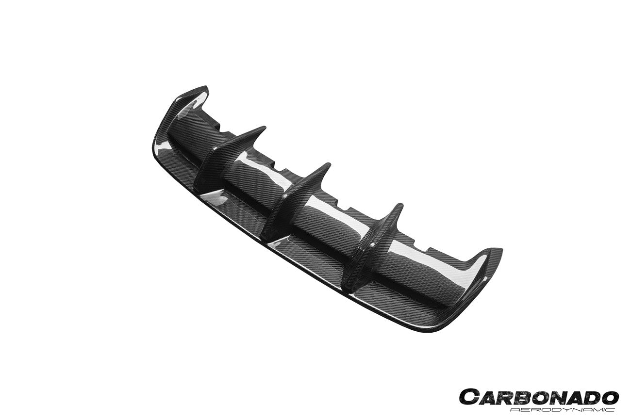 Carbonado 2017-2023 Porsche Panamera 971 SD KDA Style Dry Carbon Fiber Rear Diffuser