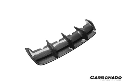 Carbonado 2017-2023 Porsche Panamera 971 SD KDA Style Dry Carbon Fiber Rear Diffuser