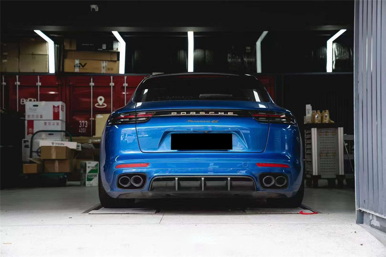 Carbonado 2017-2023 Porsche Panamera 971 SD KDA Style Dry Carbon Fiber Rear Diffuser