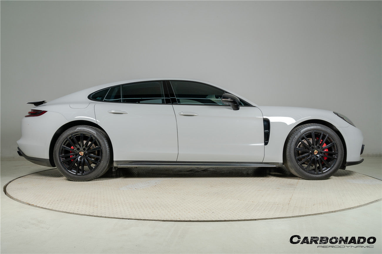 Faldones laterales de fibra de carbono seca estilo Porsche Panamera 971 SD Carbonado 2017-2023