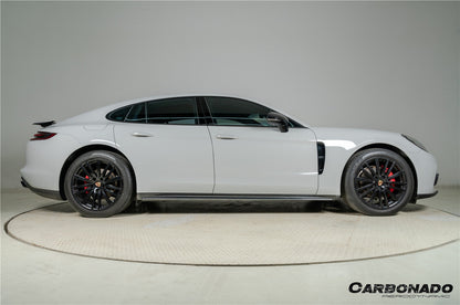 Faldones laterales de fibra de carbono seca estilo Porsche Panamera 971 SD Carbonado 2017-2023
