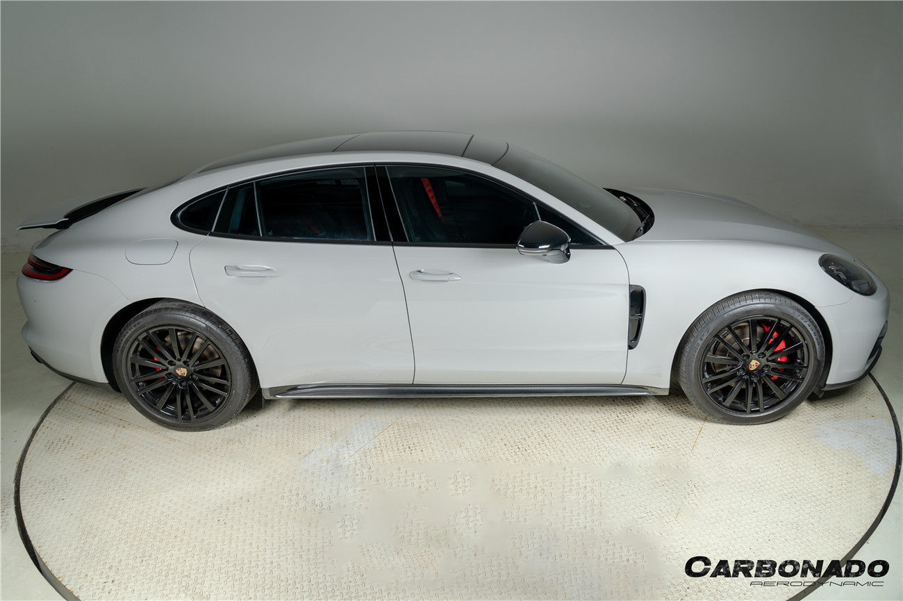 Faldones laterales de fibra de carbono seca estilo Porsche Panamera 971 SD Carbonado 2017-2023