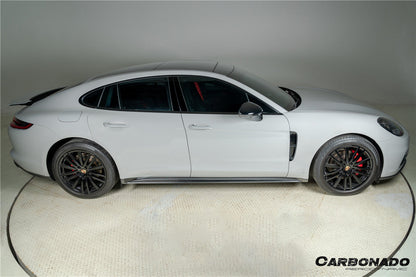 Faldones laterales de fibra de carbono seca estilo Porsche Panamera 971 SD Carbonado 2017-2023