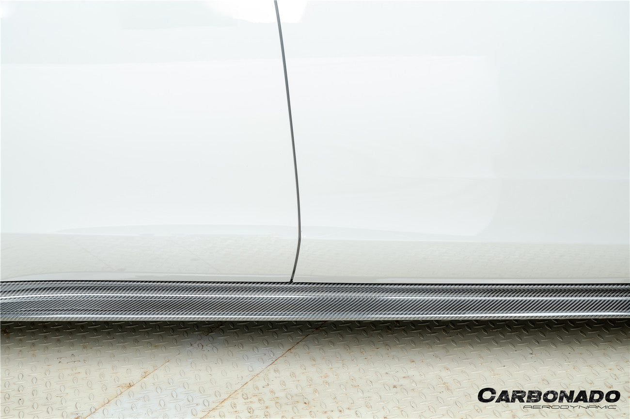 Faldones laterales de fibra de carbono seca estilo Porsche Panamera 971 SD Carbonado 2017-2023