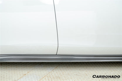 Faldones laterales de fibra de carbono seca estilo Porsche Panamera 971 SD Carbonado 2017-2023