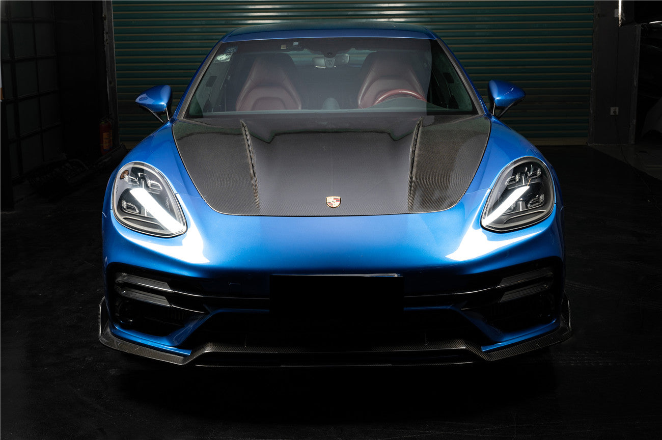 Carbonado 2017-2023 Porsche Panamera 971 4S    Turbo    SD    GTS TP Style Dry Carbon Fiber Hood