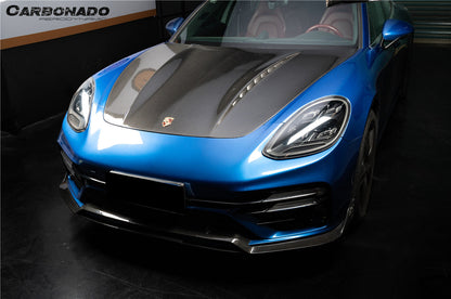 Carbonado 2017-2023 Porsche Panamera 971 4S    Turbo    SD    GTS TP Style Dry Carbon Fiber Hood