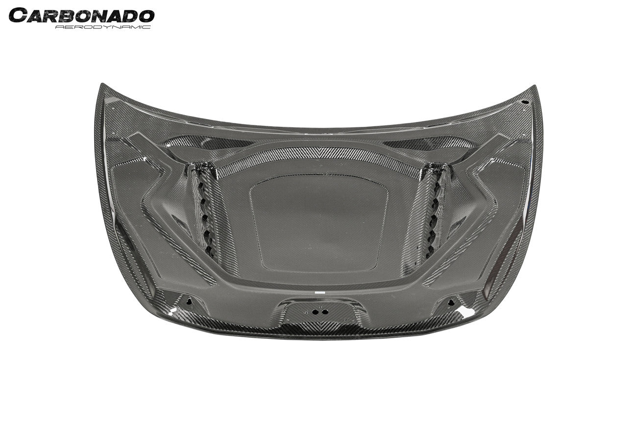 Carbonado 2017-2023 Porsche Panamera 971 4S    Turbo    SD    GTS TP Style Dry Carbon Fiber Hood