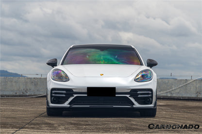 Carbonado 2017-2023 Porsche Panamera 971 Turbo S KDA Style Dry Carbon Fiber Front Lip
