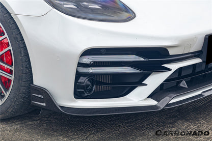 Carbonado 2017-2023 Porsche Panamera 971 Turbo S KDA Style Dry Carbon Fiber Front Lip