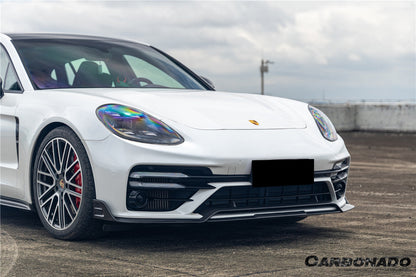 Carbonado 2017-2023 Porsche Panamera 971 Turbo S KDA Style Dry Carbon Fiber Front Lip