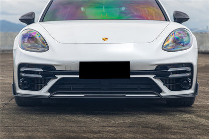 Carbonado 2017-2023 Porsche Panamera 971 Turbo S KDA Style Dry Carbon Fiber Front Lip