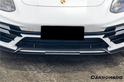 Carbonado 2017-2023 Porsche Panamera 971 Turbo S KDA Style Dry Carbon Fiber Front Lip