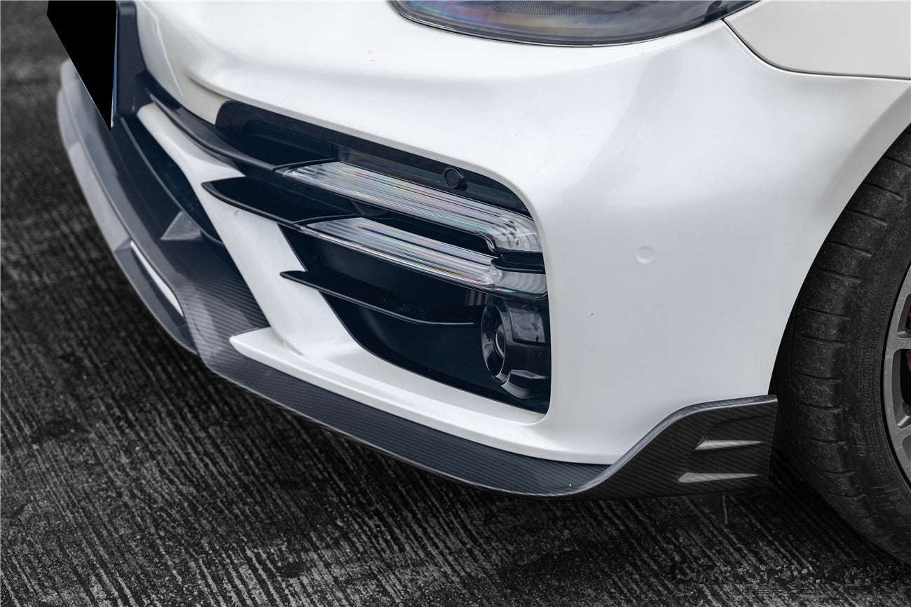 Carbonado 2017-2023 Porsche Panamera 971 Turbo S KDA Style Dry Carbon Fiber Front Lip