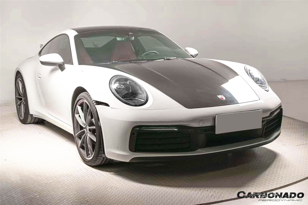 Carbonado 2019-2024 Porsche 911 992 Carrera   Targa    Cabriolet    Turbo OE Style Dry Carbon Fiber Hood