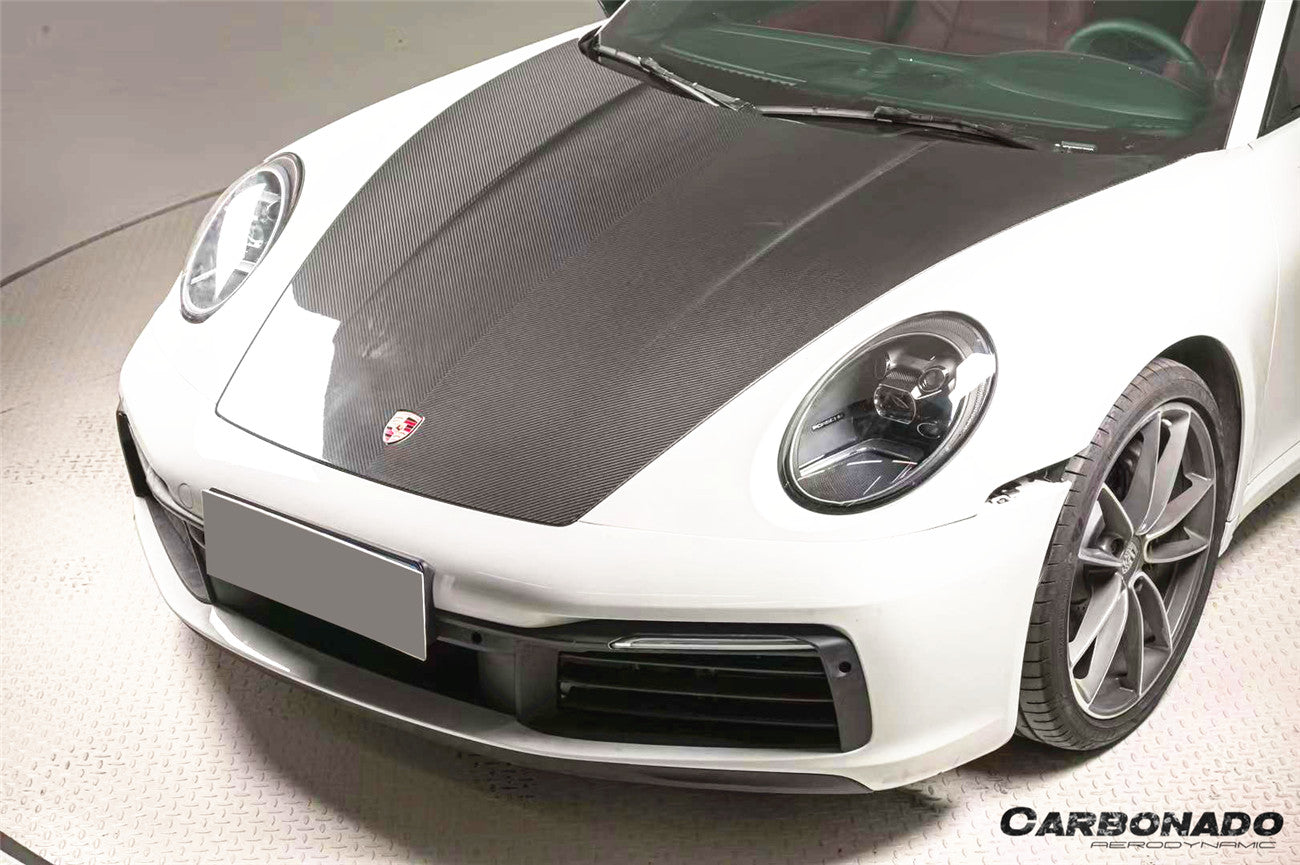Carbonado 2019-2024 Porsche 911 992 Carrera   Targa    Cabriolet    Turbo OE Style Dry Carbon Fiber Hood