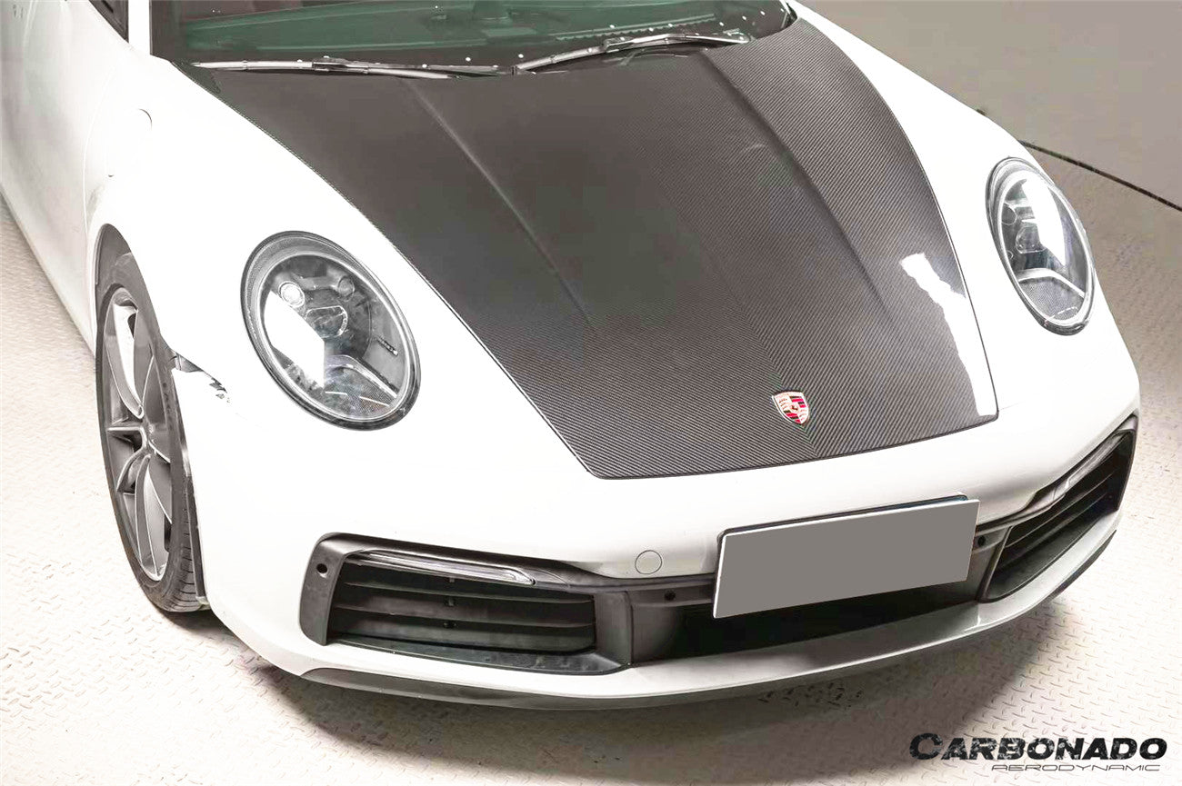 Carbonado 2019-2024 Porsche 911 992 Carrera   Targa    Cabriolet    Turbo OE Style Dry Carbon Fiber Hood