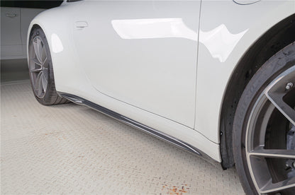 Carbonado 2019-2024 Porsche 911 992 Carrera    Cabriolet Convert Turbo SD Style Dry Carbon Fiber Side Skirts