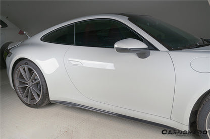 Carbonado 2019-2024 Porsche 911 992 Carrera    Cabriolet Convert Turbo SD Style Dry Carbon Fiber Side Skirts