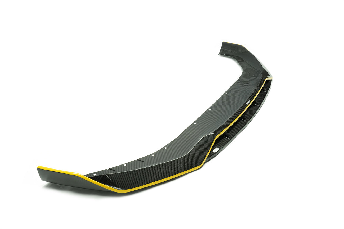 Borde delantero de fibra de carbono seco estilo AD Carbonado para BMW Serie 5 G30 G38 M-tech 2020-2023