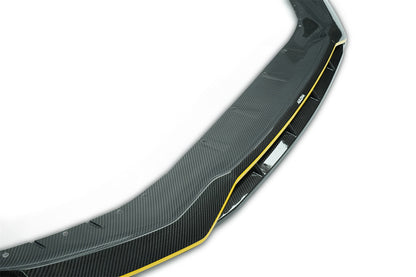 Borde delantero de fibra de carbono seco estilo AD Carbonado para BMW Serie 5 G30 G38 M-tech 2020-2023