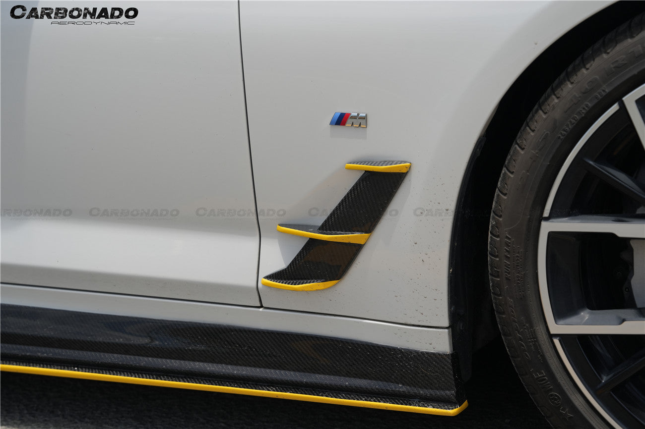 Carbonado 2016-2023 BMW 5 Series G38 M-tech AD Style Dry Carbon Fiber Side Skirts