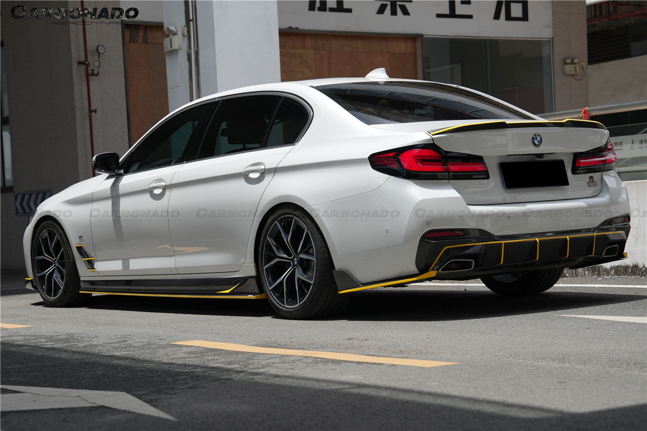 Carbonado 2016-2023 BMW 5 Series G30 G38 M-tech AD Style Dry Carbon Fiber Trunk Spoiler