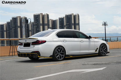 Carbonado 2016-2023 BMW 5 Series G30 G38 M-tech AD Style Dry Carbon Fiber Trunk Spoiler