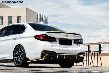 Carbonado 2020-2023 BMW 5 Series G30 G38 M-tech AD Style Dry Carbon Fiber Rear Diffuser Lip