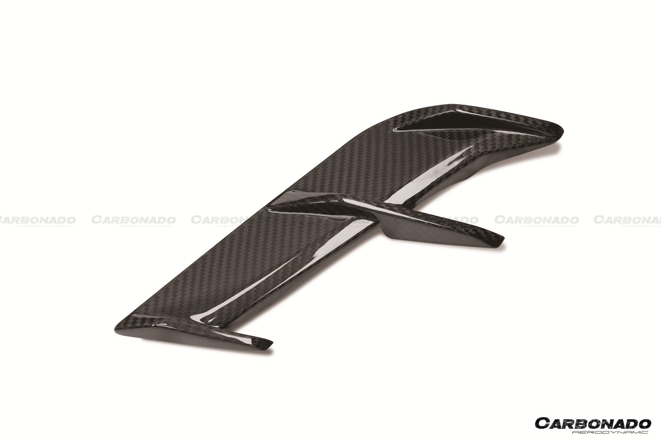 Molduras de ventilación de guardabarros de fibra de carbono seca estilo AD M-tech para BMW Serie 5 G30 G38 2020-2023 Carbonado