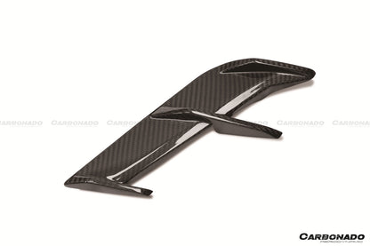 Molduras de ventilación de guardabarros de fibra de carbono seca estilo AD M-tech para BMW Serie 5 G30 G38 2020-2023 Carbonado