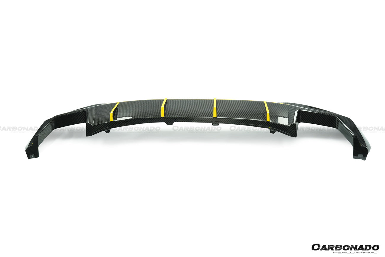 Carbonado 2020-2023 BMW 5 Series G30 G38 M-tech AD Style Dry Carbon Fiber Rear Diffuser Lip