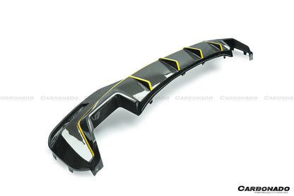 Carbonado 2020-2023 BMW 5 Series G30 G38 M-tech AD Style Dry Carbon Fiber Rear Diffuser Lip
