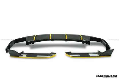 Carbonado 2020-2023 BMW 5 Series G30 G38 M-tech AD Style Dry Carbon Fiber Rear Diffuser Lip