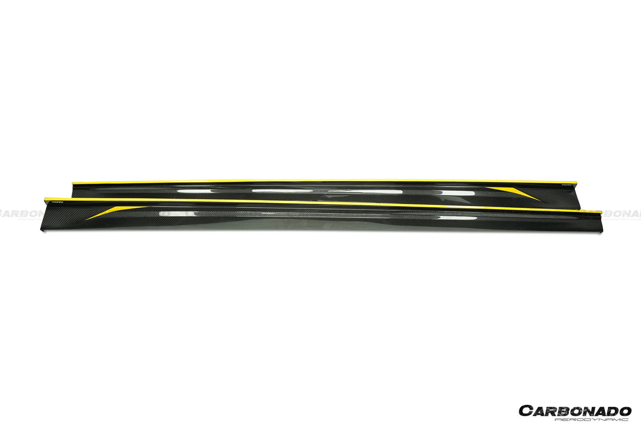 Carbonado 2016-2023 BMW 5 Series G38 M-tech AD Style Dry Carbon Fiber Side Skirts