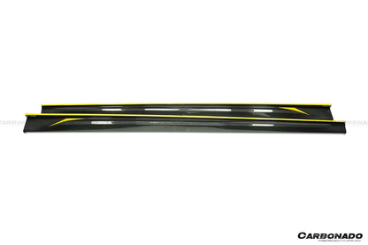 Carbonado 2016-2023 BMW 5 Series G38 M-tech AD Style Dry Carbon Fiber Side Skirts