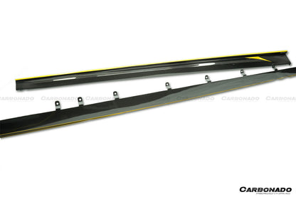 Carbonado 2016-2023 BMW 5 Series G38 M-tech AD Style Dry Carbon Fiber Side Skirts