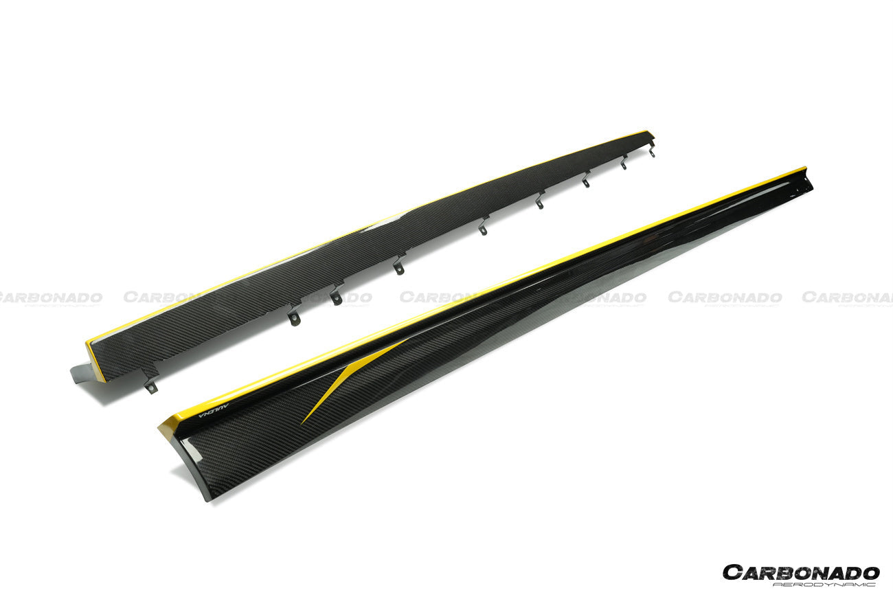 Carbonado 2016-2023 BMW 5 Series G38 M-tech AD Style Dry Carbon Fiber Side Skirts