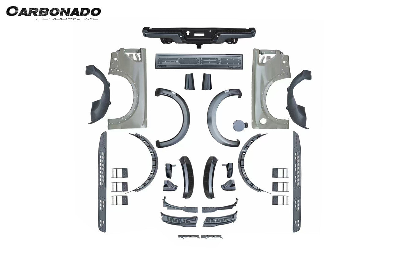Kit de carrocería ancha completa estilo Raptor para Ford F150 Carbonado 2021-2023