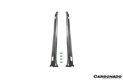 Faldones laterales de fibra de carbono seca estilo Porsche Panamera 976, 971 y 976SD Carbonado 2017-2025