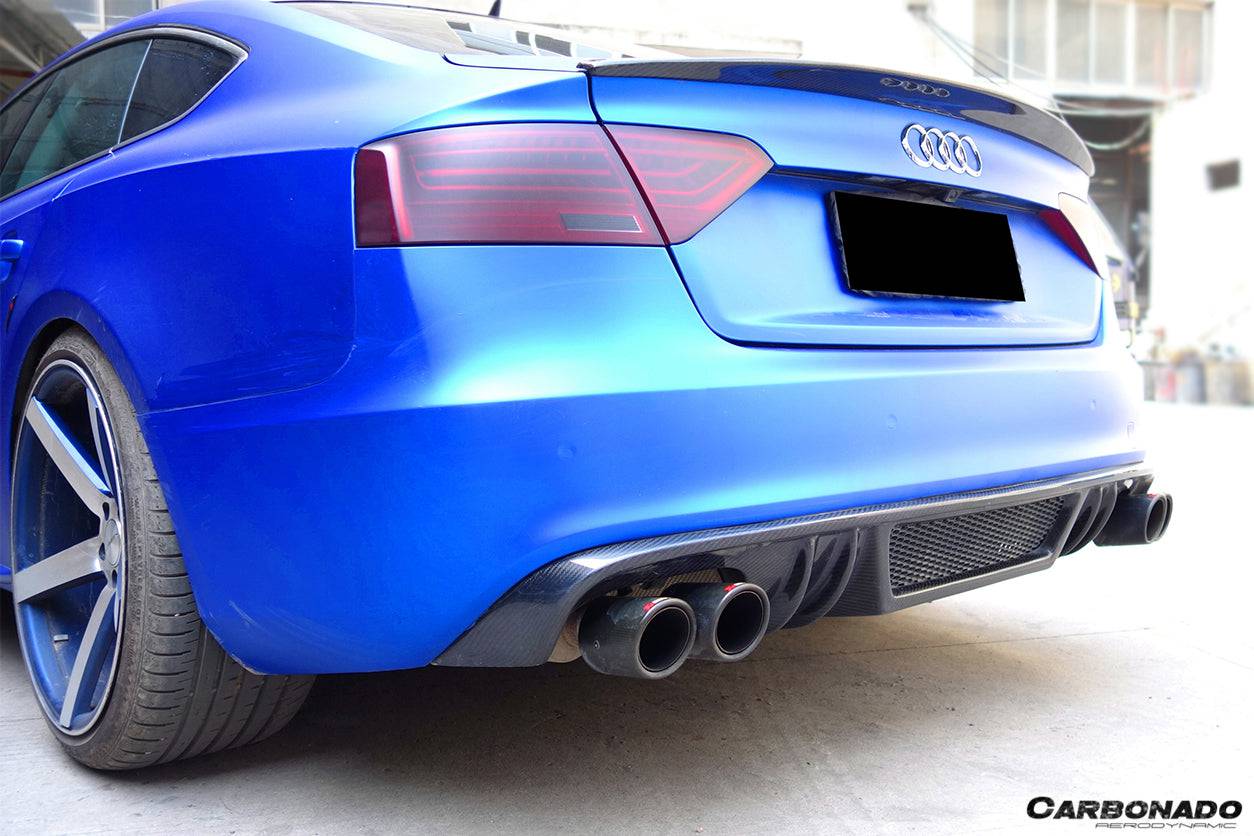 Carbonado 2009-2015 Audi A5 Coupe Sport Style Carbon Fiber Trunk Spoiler
