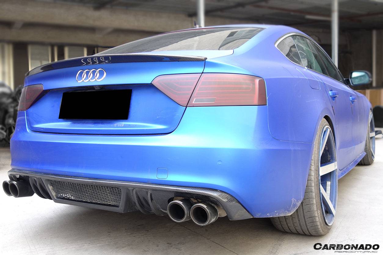 Carbonado 2009-2015 Audi A5 Coupe Sport Style Carbon Fiber Trunk Spoiler