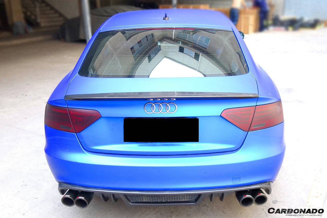 Carbonado 2009-2015 Audi A5 Coupe Sport Style Carbon Fiber Trunk Spoiler