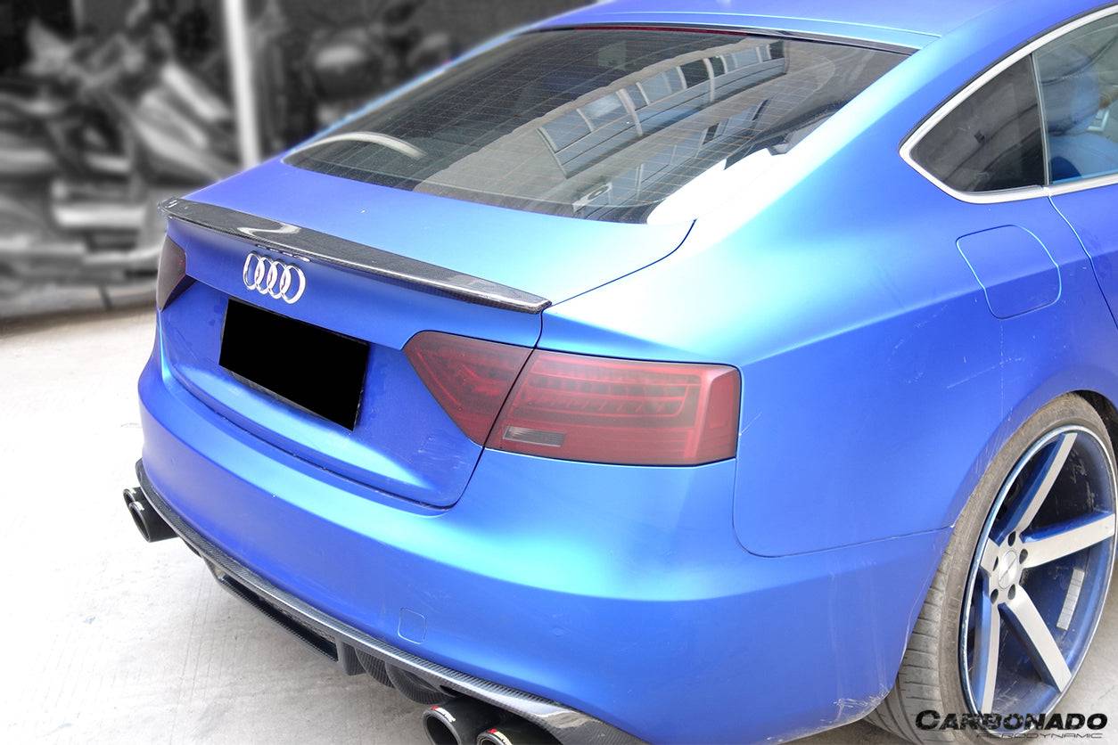 Carbonado 2009-2015 Audi A5 Coupe Sport Style Carbon Fiber Trunk Spoiler
