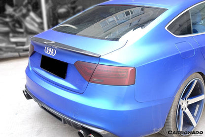 Carbonado 2009-2015 Audi A5 Coupe Sport Style Carbon Fiber Trunk Spoiler